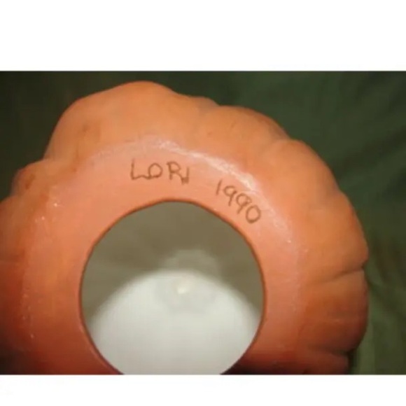 Vintage Jack O’ Lantern Ceramic Lights Up Creepy Halloween Warts Creepy Prop - Picture 5 of 6